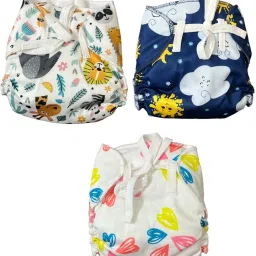 Smart Padded Baby Printed Nappy/Langot Gentle Elastic Super Dry Feel Layer#3-24