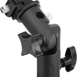 Hiffin HF Branded E Type Camera Flash Speedlite Mount Swivel Light Stand Bracket with Umbrella Reflector Holder Compatible DSLR Flashes Studio Light LED Light HF Branded E Type Camera Flash Speedlite Mount Swivel Light Stand Bracket with Umbrella Reflector Holder Compatible DSLR Flashes Studio Light LED Light Straight Flash Bracket image 5