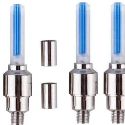 4 Pc Blue LED Tyre Valve Lights for Car, Bike & Cycle | Auto Motion Glow LED Wheel Reflectors-picture-36