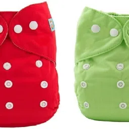 Pack of 2-Baby Multicolor Pocket Diaper / Adjustable or free size Cloth Pocket Diaper/Nappy for child of 0-24months with No insert pad-36