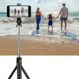 POZUB HIGH QUALITY XT002 WIRELESS SELFIE STICK MULTI-FUNCTION WIRELESS, BLUETOOTH SELFIE STAND ,MOBILE PHOTO SHOOT AND MONOPODS, SLR,DSLR STAND CSC WITH REMOTE TRIPOD STAND AND WIRELESS SELFI STAND, BLUETOOTH SELFI STICK AND REMOTE SELFI STAND, SELFIE STICK SHORT VEIDO MAKER STAND , MOBILE HOLDER STAND ,REMOTE CONTROL VIDEO STAND Tripod, Tripod Ball Head, Tripod Kit-5