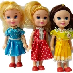 Realistic Three Sister Dolls with Fancy Dress & Movable Body Parts for Kids|12-image-34