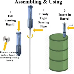 engivative Barrel liquid Level Indicator Height Gauge image 3