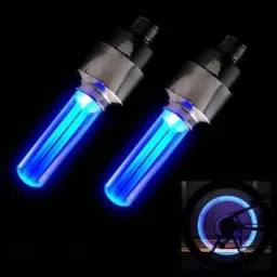 rebel Combo of tyre vaulve light(blue)+Blinker Warning LED Rear Tail Light LED Wheel Reflectors image 2