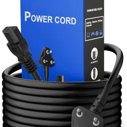 HexaGear Power Cord 1.7 A 1.8 m Metal Briaided Heavy 3 Pin AC Power Cord Cable Power Cord 1.8M Replacement Power Cable v1.1.4-image-68