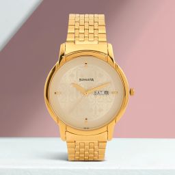 SONATA ECONOMY Analog Watch - For Men NT77031YM04-23