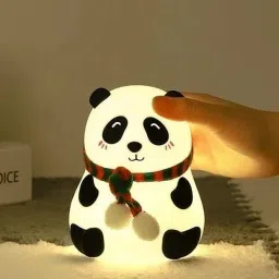 Cute Panda Silicon Night Lamp USB Rechargeable 7 Color Changing For Kids_p132 Night Lamp-24