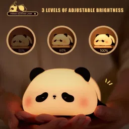 Cute Lazy Panda Light, USB Rechargeable, 7-Colors Changing,Room Decor Night Lamp-image-23