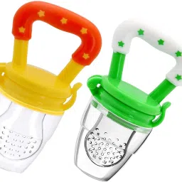 Nibbler, Soother for Babies | Pacifier for New Born Baby | Silicone Fruit and Juice Feeder Kids Nipple Pacifier for Fruit Vegetable BPA Free (Pack of 2) Soother-11
