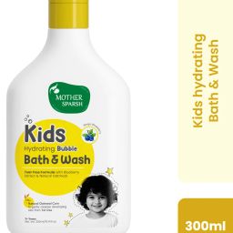 Kids & Baby Hydrating Bubble Bath and Body Wash with Tear Free Formula,Blueberry-23