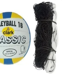 Classic 18 panel volleyball with nylon net and air pump Volleyball Kit-image-47