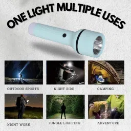 aubade 2 in 1 Rechargeable LED Flashlights, 3 Modes, Waterproof Flashlights Torch image 4