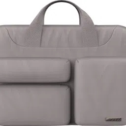 15.6 Inch Triple Pocket Laptop Bag With Shoulder Strap - Grey Laptop Sleeve/Cover-picture-17