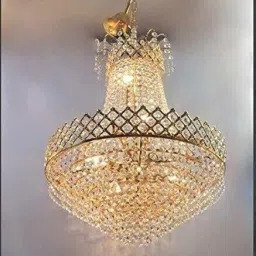 shreshtha Lamp Fitting (300mm)Gold,Brass,Corded Ceiling Light Ceiling Lamp image 3