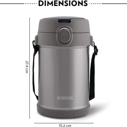 borosil 3 Pcs Set (320 ml x 2 + 600 ml x 1) Lunch Box with Foldable Spoon 3 Containers Lunch Box image 5