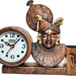 kp giftings Analog Brown Clock image 4