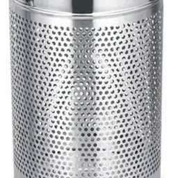 Stainless Steel Perforated Dustbin / Waste bin / Trash Bin / Garbage bin for Home & Office (8 Liter - 8 Dia X 10 Height inch) Stainless Steel Dustbin-picture-25
