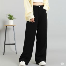 Women Regular High Rise Black Jeans-image-23