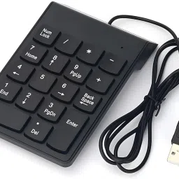 VYAR Wired Numeric Keypad Digital Keyboard 18 Keys for Laptop PC Notebook Desktop Wired Number Pad-6