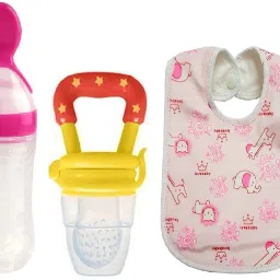 Baby Food Feeder Baby Fruit Nibbler And Bib Feeder-image-26