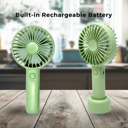 Powerful 4 Inch Rechargeable Mini Fan with 2000 mAh Battery, 3 Speed mode 40 5 Blade Table Fan-image-68
