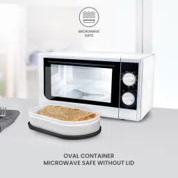 milton Executive Lunch Tiffin, 2 Round Containers, 280ml Each, 1 Oval Container, 450ml 3 Containers Lunch Box image 4