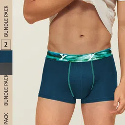 XYXX Men IntelliSoft Antimicrobial Micro Modal Pack of 2 Dynamo Trunks XYTRNK2PCKN107-picture-35