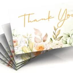 100 Pieces 1.5 Inches Thank You Business Card-10