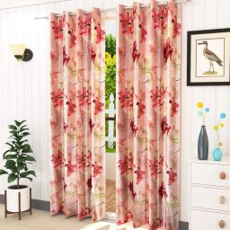 214 cm (7 ft) Polyester Blackout Door Curtain (Pack Of 2)-image-79
