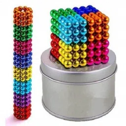 Multi Colored Balls for Home Office Decoration & Stress Relief Magnetic Board Toy Kids Round Stainless Steel Solid (216 Pcs, Multicolor)-image-15