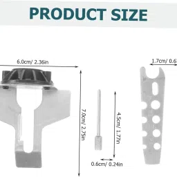 as tool center Aluminum Alloy Chainsaw Sharpening Attachment Rotary Chain Saw Sharpener Guide Drill Adapter Accessory Kit - 5Pcs image 2