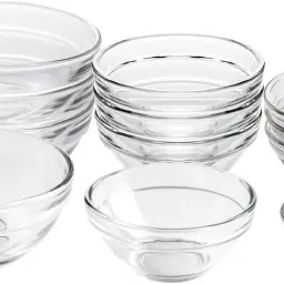 Glass Serving Bowl Glass Round Bowl Set, Kitchen Prep Bowls, Pinch Bowls, Serving Bowls Disposable-image-11