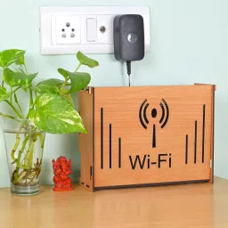 Wood Wall Mount Wifi Router Stand, Holder and Rack Wooden Wall Shelf Wooden Wall Shelf-image-4