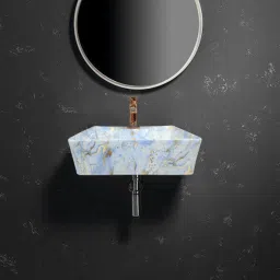 (16*12*5) Table Top & Wall Mount Wash Basin(M61) with Waste Pipe & Coupling set (16*12*5)(T)(M61) Table Top Basin-image-37