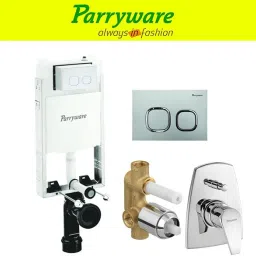 Half Frame Concealed Cistern, with divater body upper edge set of 1 pic 362 Dual Flush Tank-picture-23