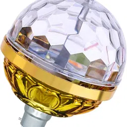 Golden Jumbo Disco LED Bulb for Party Home Birthday Dancing Stage & Diwali Bulb Single Disco Ball-24