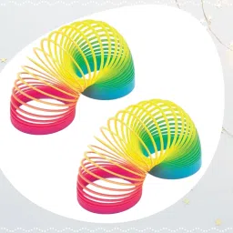 Rainbow Spring Magic Spring Gag Toy for kids (Packof 2pcs)-L239 Slinky Magic Spring Gag Toy-image-60