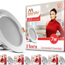 Flora 7W LED Down Light, Natural White Light, Round, Recessed (Pack of 6) Ceiling Light Ceiling Lamp-21