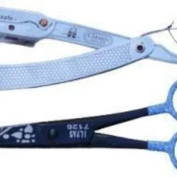 FLOWER PRINT SCISSOR AND STAINLESS STEEL RAZOR Scissors-image-60
