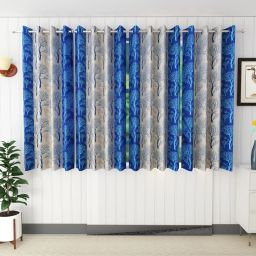 153 cm (5 ft) Polyester Semi Transparent Window Curtain (Pack Of 4)-image-6