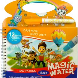 Cute Paw Pterol Reusable Magic Water Coloring Activity Drawing Books For Kids-21