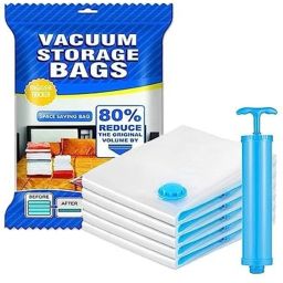 Vacuum bags with pump, Sealer Bags ,Vacuum Storage Bags SA - 12 Travel Storage Vacuum Bags-image-75