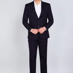 Men 2BTN NOTCH F.F.TROUSER SLIM FIT Solid Suit-image-59