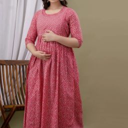 Women Printed Pure Cotton Anarkali Kurta-image-14