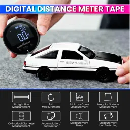 amicisense Digital Distance Meter with Easy-Glide Wheel One-Handed, Type-C Rechargeable Radius Gauge image 2