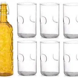 Combo Of Bottle And Glass Set -A1410 Jug Bottle Glass Set-image-48