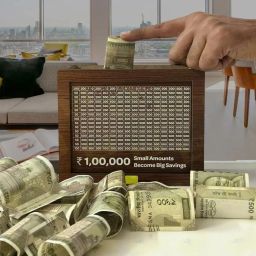 Attractive Lockable Money Box for Home or Office Use Coin Bank-image-69