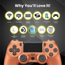 HG WORLD Playstation Dualshock 4 Joystick Wireless for PS4 With USBCable GamepadMotion Controller image 5