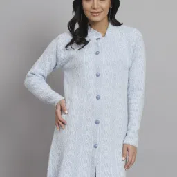 Wool Blend Embellished Coat For Women-image-19
