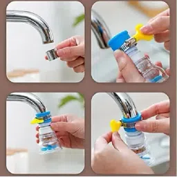 janmesh enterprises 360 Degree Rotating- Water Faucet Aerator Splash-Proof Filter Tap Mount Water Filter image 2